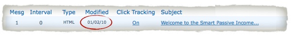 Screenshot showing modified date of 01/02/2010