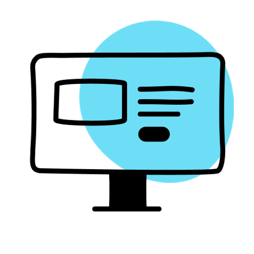 Icon of a video on a computer